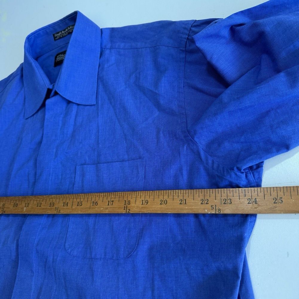 Damante Couture Collection Men's Blue Shirt Long Sleeves Size 16-32/33(L) . - Picture 4 of 8